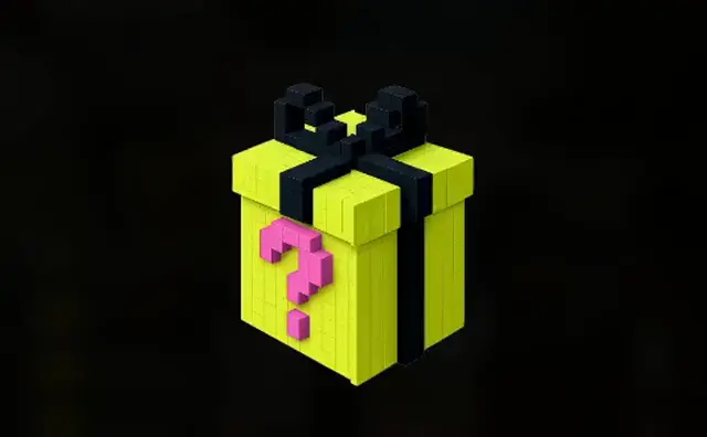 Set sorpresa real: una caja de regalo antes de revelar la pieza.